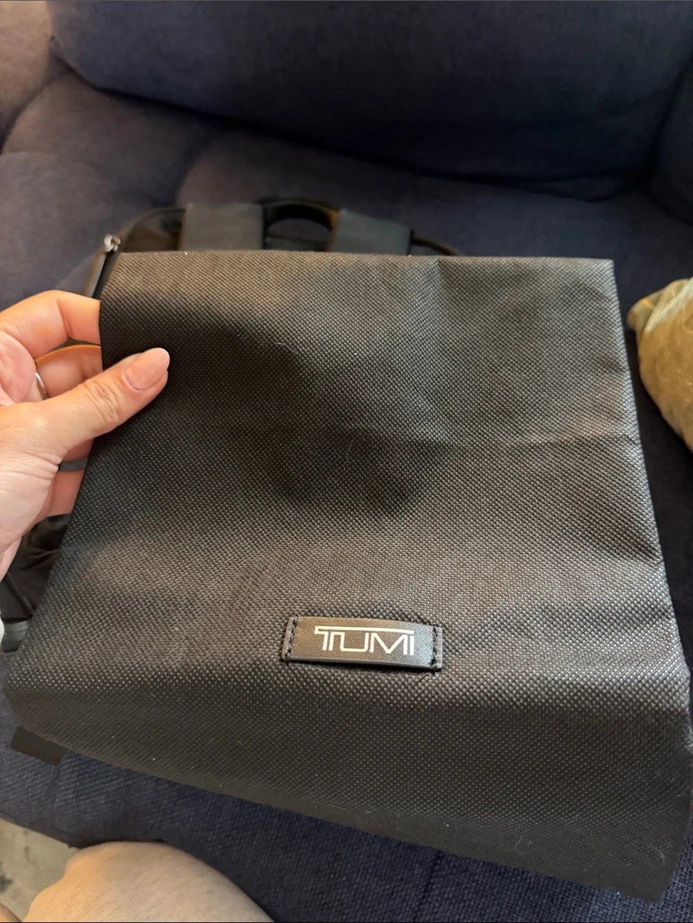 Tumi Black Business Backpack with Ballistic Nylon 10x12x4